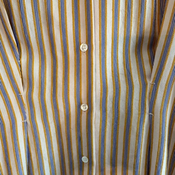 Sandro Striped Puff Sleeve Blouse Size 1 - Picture 4 of 7